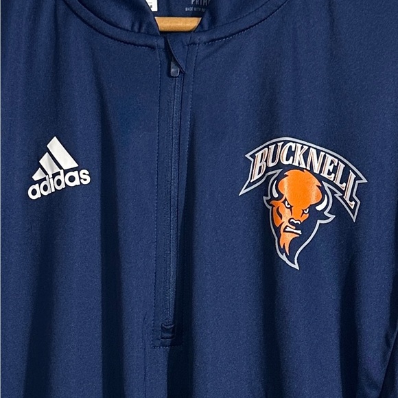 Adidas Bucknell 1/4 zip, size M, Primeblue (made with ocean plastic), collegiate - Picture 10 of 15